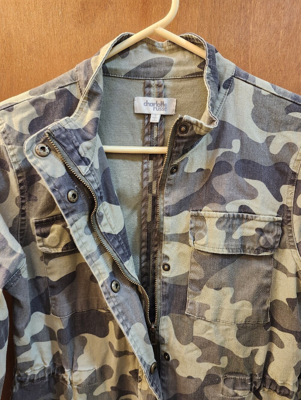 Charlotte Russe Camo Utility Jacket